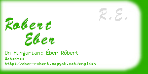 robert eber business card